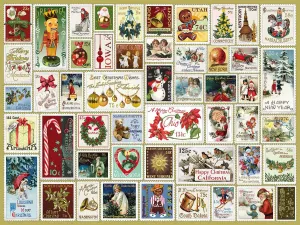 State Holiday Stamps - 300pc EZ Grip Jigsaw Puzzle By White Mountain