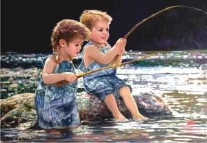 Taking The Bait - 260pc Jigsaw Puzzle by Anatolian