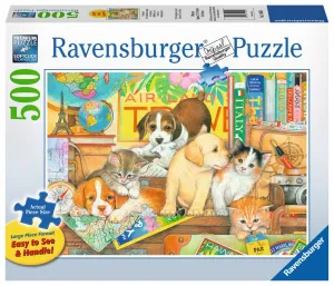 Pets on Tour - 500pc Large Format Jigsaw Puzzle By Ravensburger