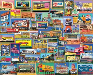 Billboards - 1000pc Jigsaw Puzzle By White Mountain