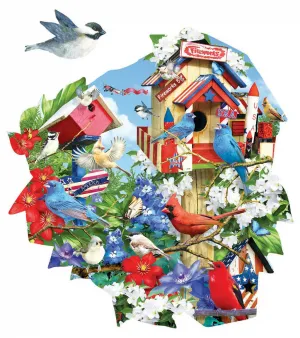 Birdhouse Celebration - 1000pc Jigsaw Puzzle by SunsOut