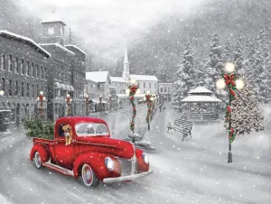 Holiday Ride - 550pc Jigsaw Puzzle by Vermont Christmas Company