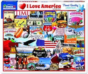 I Love America - 1000pc Jigsaw Puzzle By White Mountain