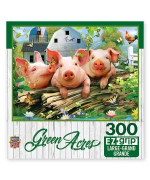 Three 'Lil Pigs - 300pc EzGrip Jigsaw Puzzle by Masterpieces