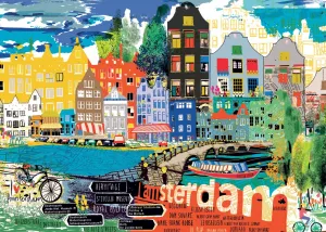 I love Amsterdam! - 1000pc Jigsaw Puzzle By Heye