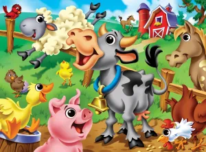 Googly Eyes: Farm Animals - 48pc Jigsaw Puzzle by Masterpieces