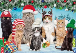 Meowy Christmas - 300pc Large Format Jigsaw Puzzle by Buffalo Games
