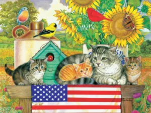 Patriotic Kittens - 300pc Jigsaw Puzzle by Sunsout