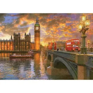 Sunsets: Westminster Sunset - 1000pc Jigsaw Puzzle by Holdson
