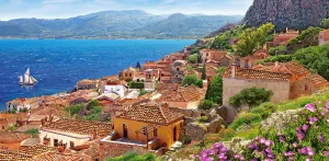Monemvasia,Greece - 4000pc Jigsaw Puzzle By Castorland