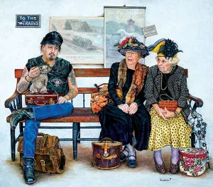 Who Sat Down First? - 300pc Jigsaw Puzzle By Sunsout
