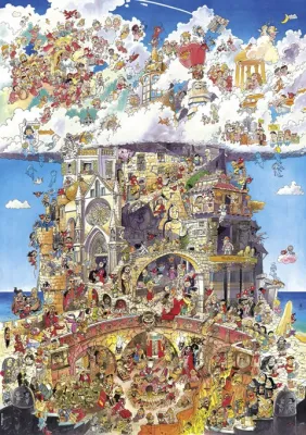 Prades: Heaven and Hell - 1500pc Jigsaw Puzzle By Heye