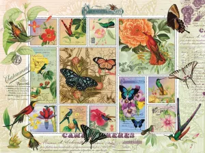 Butterfly and Hummingbird Flight - 1000pc Jigsaw Puzzle by Sunsout
