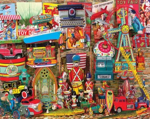 Antique Toys - 1000pc Jigsaw Puzzle by White Mountain