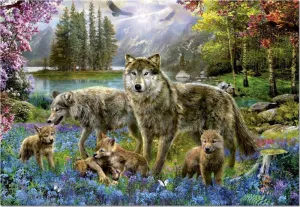 Wolf Lake Fantasy - 500pc Jigsaw Puzzle by Eurographics