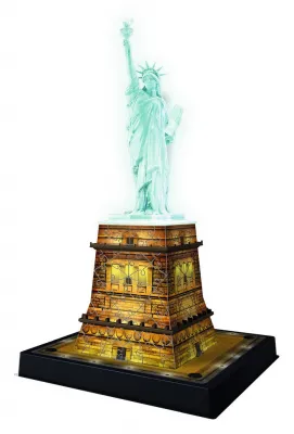 Statue of Liberty: Night Edition - 106pc 3D Jigsaw Puzzle By Ravensburger