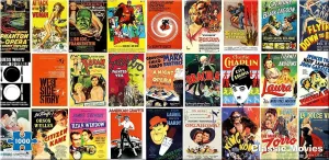 Classic Movies - 1000pc Panoramic Jigsaw Puzzle By Re-marks