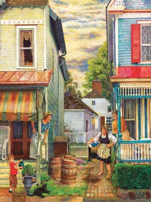 Porch Gossip - 1000pc Jigsaw Puzzle By Sunsout