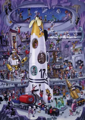 Oesterle: Rocket Launch - 1000pc Jigsaw Puzzle By Heye