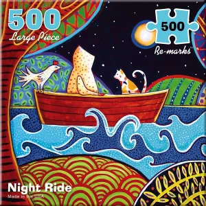 Night Ride - 500pc Large Format Jigsaw Puzzle By Re-marks