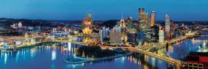 Cityscape: Pittsburgh - 1000pc Panoramic Jigsaw Puzzle by Masterpieces