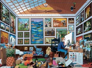 Wilks: The Ultimate Alphabet: The Letter P - 1000pc Jigsaw Puzzle by Pomegranate