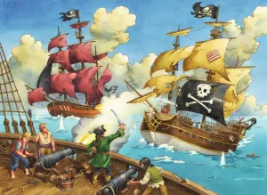 Pirate Battle - 100pc Jigsaw Puzzle by Ravensburger