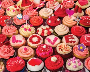 Cupcakes of Love - 1000pc Jigsaw Puzzle by Vermont Christmas Company