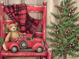 Bear in Chair - 500pc Jigsaw Puzzle by Lang
