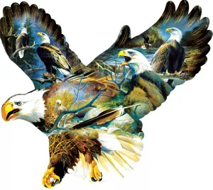 Eagle Majesty - 1000pc Shaped Jigsaw Puzzle By Sunsout