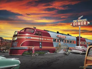 The Rocket Diner - 500pc Jigsaw Puzzle by Sunsout