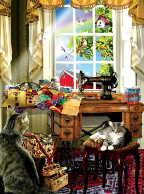 The Sewing Room - 1000pc Jigsaw Puzzle by Sunsout