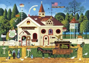 Charles Wysocki: The Bird House - 300pc Large Format Jigsaw Puzzle by Buffalo Games
