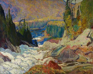MacDonald: Falls, Montreal River - 1000pc Jigsaw Puzzle by Pomegranate