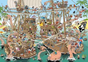 Pieces of History: Pirates - 1000pc Jigsaw Puzzle By Jumbo