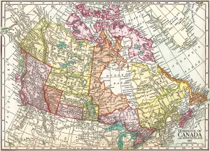 Antique Map: Dominion of Canada - 1000pc Jigsaw Puzzle by Eurographics