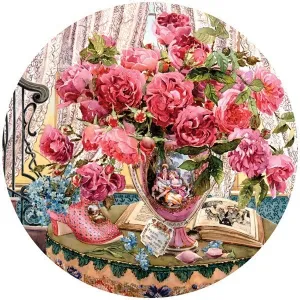 Flowers Bring Smiles: Tales (Light Pink) - 500pc Jigsaw Puzzle by Holdson