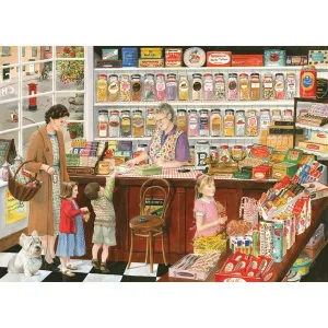 Times Past: The Sweet Shop - 1000pc Jigsaw Puzzle by Holdson