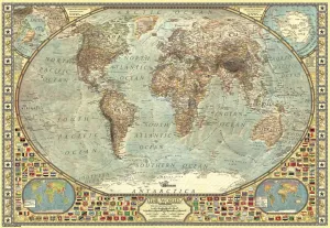 World Map - 2000pc Jigsaw Puzzle by Anatolian