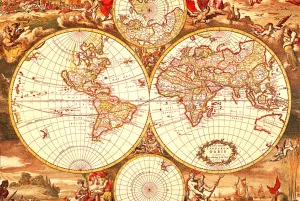 Historical World Map - 1000pc Jigsaw Puzzle by Tomax