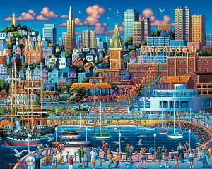 San Francisco Pier - 500pc Jigsaw Puzzle by Dowdle