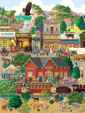 Western Town - 500+pc Jigsaw Puzzle By Sunsout