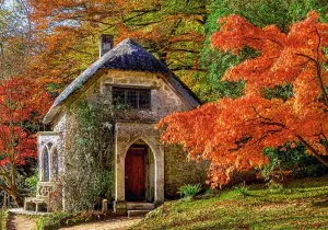 Gothic House in Autumn - 500pc Jigsaw Puzzle by Castorland
