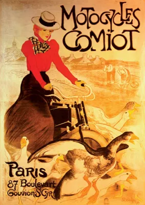 Motocycles Comiot Vintage Poster - 1000pc Jigsaw Puzzle by D-Toys