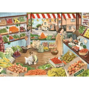 Times Past: The Green Grocer - 1000pc Jigsaw Puzzle by Holdson