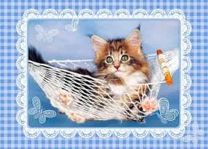 Lazy Kitten - 35pc Jigsaw Puzzle By Castorland