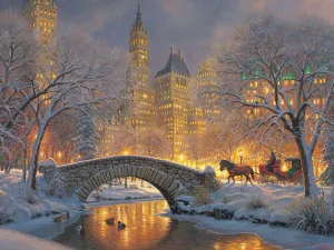 Winter in the Park (new) - 500pc Jigsaw Puzzle By Cobble Hill