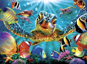 Marine Color: Tiny Bubbles - 1000pc Jigsaw Puzzle by Buffalo Games