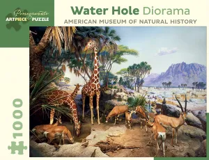 Water Hole Diorama - 1000pc Jigsaw Puzzle by Pomegranate